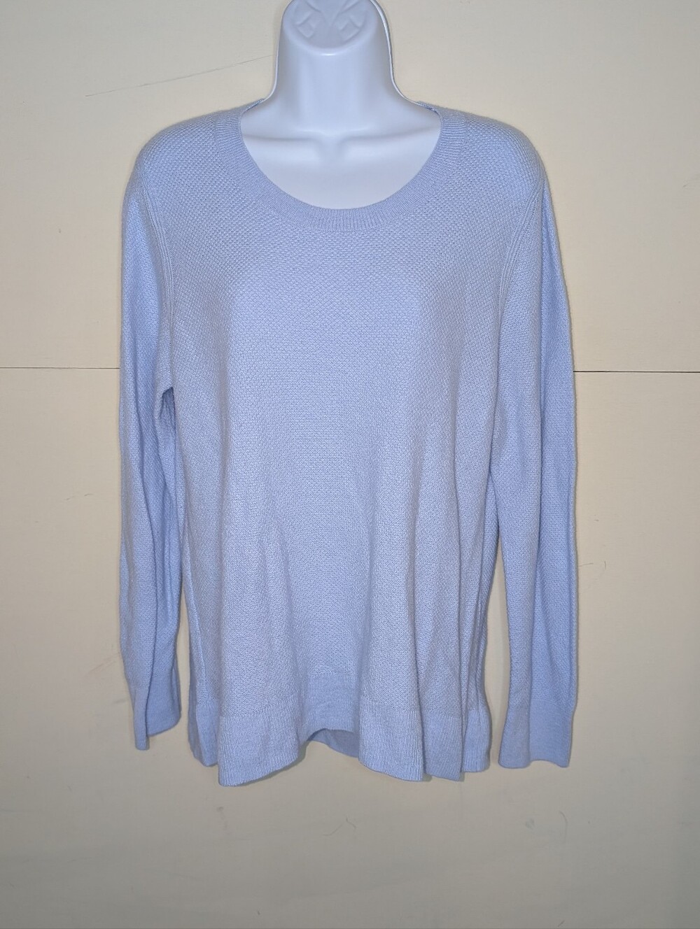 Gap Light Blue Crewneck Sweater Tight Knit